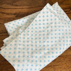 Light blue mini dots organic cotton pillowcase